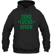 Load image into Gallery viewer, Zero Lucks Given Shirt Lucky Green St. Patrick's Day Hoodie