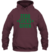 Load image into Gallery viewer, Zero Lucks Given Shirt Lucky Green St. Patrick's Day Hoodie