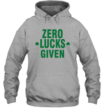 Load image into Gallery viewer, Zero Lucks Given Shirt Lucky Green St. Patrick's Day Hoodie