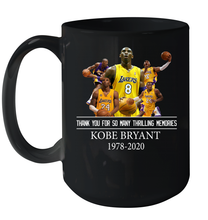 Load image into Gallery viewer, Kobe Bryant Black Mamba Thanks For So Many Thrilling Memories Ceramic Mug 15oz