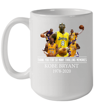 Load image into Gallery viewer, Kobe Bryant Black Mamba Thanks For So Many Thrilling Memories Ceramic Mug 15oz