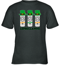 Load image into Gallery viewer, St Patrick's Irish Day Lepreclawns Lucky Shamrock Drinking Youth T-Shirt