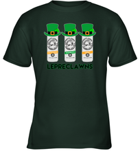 Load image into Gallery viewer, St Patrick's Irish Day Lepreclawns Lucky Shamrock Drinking Youth T-Shirt