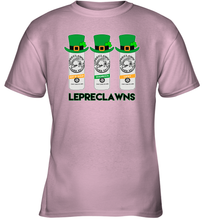 Load image into Gallery viewer, St Patrick's Irish Day Lepreclawns Lucky Shamrock Drinking Youth T-Shirt