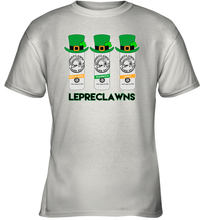 Load image into Gallery viewer, St Patrick's Irish Day Lepreclawns Lucky Shamrock Drinking Youth T-Shirt
