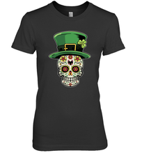 Load image into Gallery viewer, Sugar Skull Of Dead Shirt St. Patrick's Day Premium Women's T-Shirt