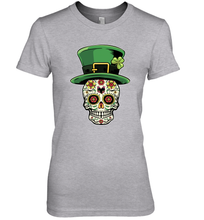 Load image into Gallery viewer, Sugar Skull Of Dead Shirt St. Patrick's Day Premium Women's T-Shirt
