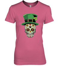 Load image into Gallery viewer, Sugar Skull Of Dead Shirt St. Patrick's Day Premium Women's T-Shirt