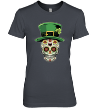 Load image into Gallery viewer, Sugar Skull Of Dead Shirt St. Patrick's Day Premium Women's T-Shirt