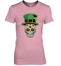 Load image into Gallery viewer, Sugar Skull Of Dead Shirt St. Patrick's Day Premium Women's T-Shirt