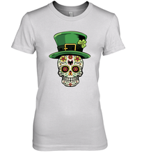 Load image into Gallery viewer, Sugar Skull Of Dead Shirt St. Patrick's Day Premium Women's T-Shirt