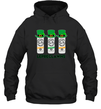 Load image into Gallery viewer, St Patrick's Irish Day Lepreclawns Lucky Shamrock Drinking Hoodie
