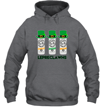 Load image into Gallery viewer, St Patrick's Irish Day Lepreclawns Lucky Shamrock Drinking Hoodie
