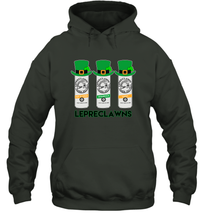 Load image into Gallery viewer, St Patrick's Irish Day Lepreclawns Lucky Shamrock Drinking Hoodie