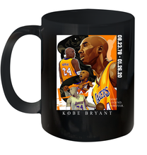 Load image into Gallery viewer, Kobe Bryant Black Mamba Basketball G.O.A.T Forever Ceramic Mug 11oz