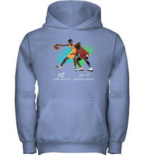 Load image into Gallery viewer, Kobe Bryant And Michael Jordan Signatures Graphic Youth Hoodie