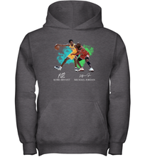 Load image into Gallery viewer, Kobe Bryant And Michael Jordan Signatures Graphic Youth Hoodie