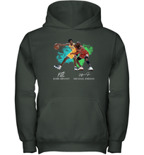 Load image into Gallery viewer, Kobe Bryant And Michael Jordan Signatures Graphic Youth Hoodie