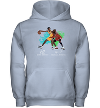 Load image into Gallery viewer, Kobe Bryant And Michael Jordan Signatures Graphic Youth Hoodie