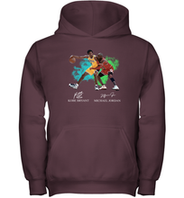 Load image into Gallery viewer, Kobe Bryant And Michael Jordan Signatures Graphic Youth Hoodie