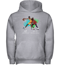 Load image into Gallery viewer, Kobe Bryant And Michael Jordan Signatures Graphic Youth Hoodie