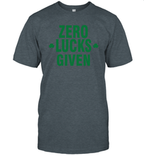 Load image into Gallery viewer, Zero Lucks Given Shirt Lucky Green St. Patrick's Day T-Shirt
