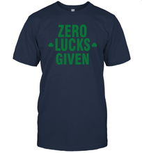 Load image into Gallery viewer, Zero Lucks Given Shirt Lucky Green St. Patrick's Day T-Shirt