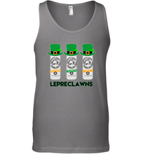 Load image into Gallery viewer, St Patrick's Irish Day Lepreclawns Lucky Shamrock Drinking Tank Top
