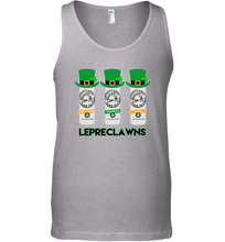 Load image into Gallery viewer, St Patrick's Irish Day Lepreclawns Lucky Shamrock Drinking Tank Top
