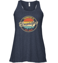 Load image into Gallery viewer, Family Shirt First Time New Grandpa Est 2020 Vintage Racerback Tank