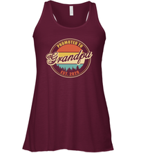 Load image into Gallery viewer, Family Shirt First Time New Grandpa Est 2020 Vintage Racerback Tank