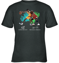 Load image into Gallery viewer, Kobe Bryant And Michael Jordan Signatures Graphic Youth T-Shirt