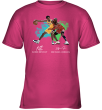 Load image into Gallery viewer, Kobe Bryant And Michael Jordan Signatures Graphic Youth T-Shirt