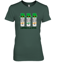 Load image into Gallery viewer, St Patrick's Irish Day Lepreclawns Lucky Shamrock Drinking Premium Women's T-Shirt