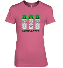 Load image into Gallery viewer, St Patrick's Irish Day Lepreclawns Lucky Shamrock Drinking Premium Women's T-Shirt