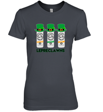 Load image into Gallery viewer, St Patrick's Irish Day Lepreclawns Lucky Shamrock Drinking Premium Women's T-Shirt