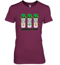 Load image into Gallery viewer, St Patrick's Irish Day Lepreclawns Lucky Shamrock Drinking Premium Women's T-Shirt