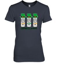 Load image into Gallery viewer, St Patrick's Irish Day Lepreclawns Lucky Shamrock Drinking Premium Women's T-Shirt