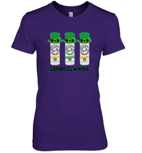 Load image into Gallery viewer, St Patrick's Irish Day Lepreclawns Lucky Shamrock Drinking Premium Women's T-Shirt