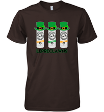 Load image into Gallery viewer, St Patrick's Irish Day Lepreclawns Lucky Shamrock Drinking Premium Men's T-Shirt