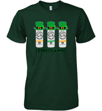 Load image into Gallery viewer, St Patrick's Irish Day Lepreclawns Lucky Shamrock Drinking Premium Men's T-Shirt