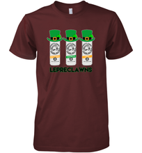 Load image into Gallery viewer, St Patrick's Irish Day Lepreclawns Lucky Shamrock Drinking Premium Men's T-Shirt