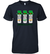 Load image into Gallery viewer, St Patrick's Irish Day Lepreclawns Lucky Shamrock Drinking Premium Men's T-Shirt