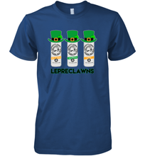 Load image into Gallery viewer, St Patrick's Irish Day Lepreclawns Lucky Shamrock Drinking Premium Men's T-Shirt