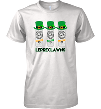 Load image into Gallery viewer, St Patrick's Irish Day Lepreclawns Lucky Shamrock Drinking Premium Men's T-Shirt