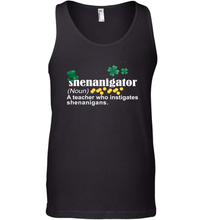 Load image into Gallery viewer, St Patrick's Irish Shenanigator A Teacher Who Instigates Shenanigans Tank Top
