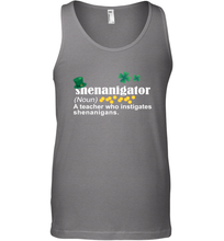 Load image into Gallery viewer, St Patrick's Irish Shenanigator A Teacher Who Instigates Shenanigans Tank Top