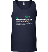 Load image into Gallery viewer, St Patrick's Irish Shenanigator A Teacher Who Instigates Shenanigans Tank Top