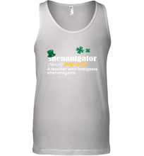 Load image into Gallery viewer, St Patrick's Irish Shenanigator A Teacher Who Instigates Shenanigans Tank Top