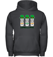 Load image into Gallery viewer, St Patrick's Irish Day Lepreclawns Lucky Shamrock Drinking Youth Hoodie